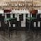 Flash Furniture Green Vinyl Barstool with Walnut Wood Back, 2PK 2-XU-DG6V6GNV-WAL-GG - alternate 3